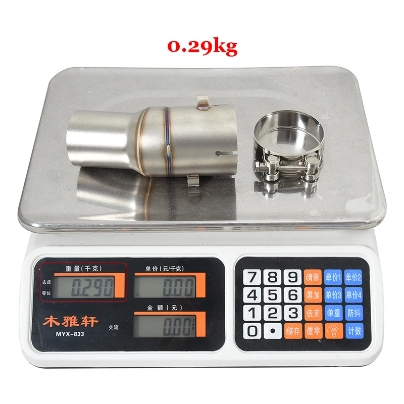 Motorcycle Exhaust System Muffler Escape Moto 51MM Stainless steel Middle Link Pipe For Kove 800X 800 X Adventure Rally Pro