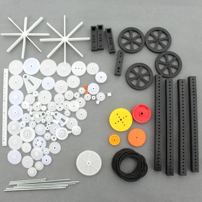 92 Kinds Of Plastic Gear-wrapped Rack Rubber Ribbon Plastic Gear Belt Drive Wheel Diy Toy Car Gear