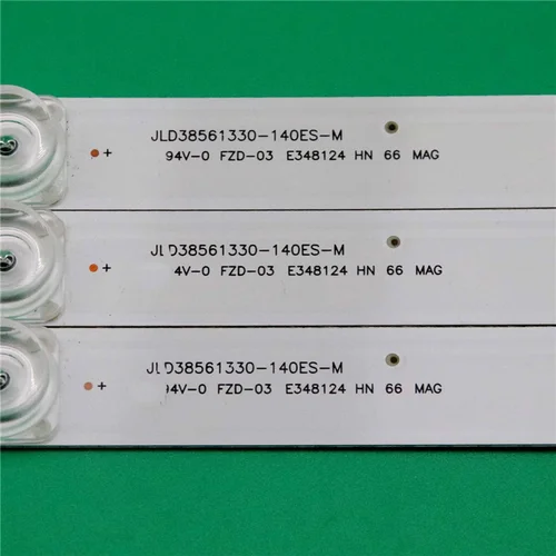 Imagen 2 del producto Barra de carriles LED para TV, tira de retroiluminación para A390ED2TU1-4, matriz de JL.D38561330-140ES-M, planchas de línea, cinta de reglas, 680mm, 3 unidades por juego