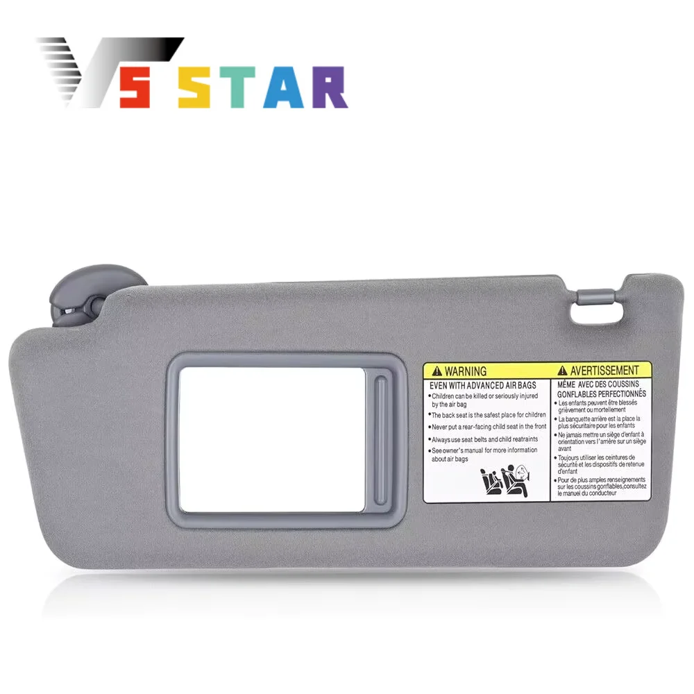 

74320-35C10-B0 74310-35C10-B0 74320-04181-B1 Left Driver Side Sun Visor For 2005-2015 Toyota Tacoma Gray LBJ-1047