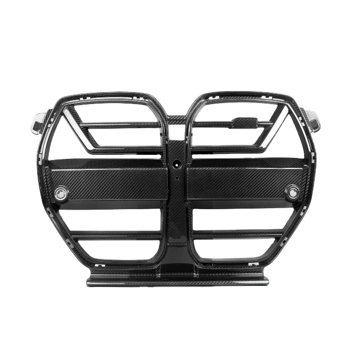 

SOOQOO Design SQ-A Dry Carbon Fiber Front Grill Bumper Kidney Center Mesh Grille For M3 G80 M4 G82 G83 Competition 2020+