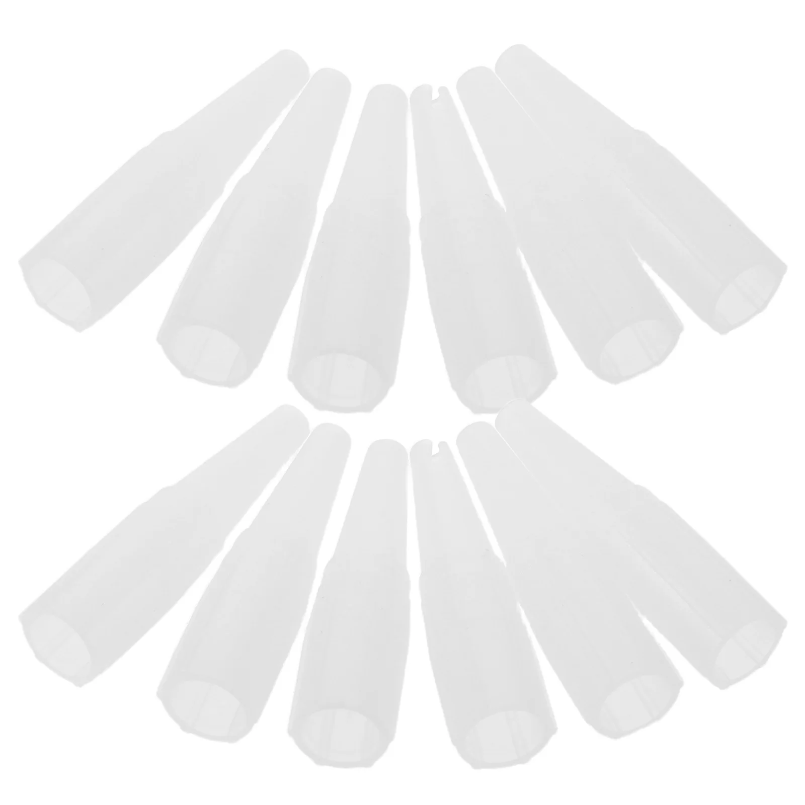 

500 шт. колпачки для бровей, прозрачные пластиковые сменные чехлы для тату-машин, прецизионные защитные чехлы для картриджей, гладкие