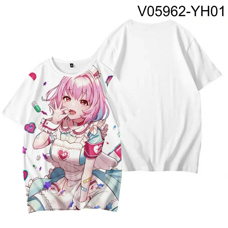 Japan Anime Yumemi Riamu 3D Print T Shirt Women Men Summer O-neck Short Sleeve Funny Tshirt Graphic Cosplay Clothing view 3