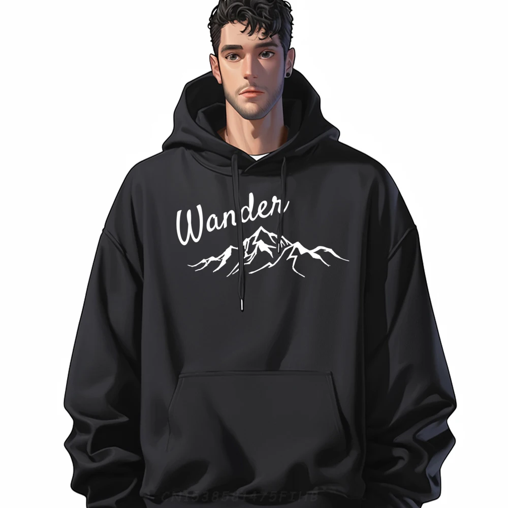 

Wander Travel Theme Adventure Graphic Mens Clothing 2024 New Hoodies Sweatshirts For Men Tee Hoodie Character