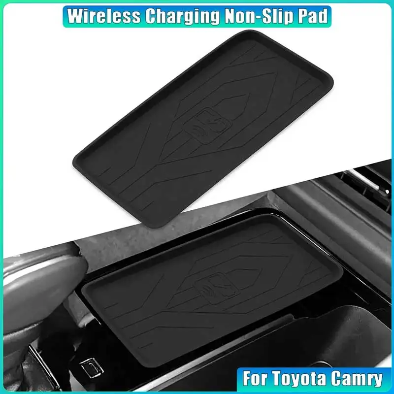 

For Toyota Camry 9th Anti-skid Pad Car Phone Wireless Charging Models Silicone Auto Accessories (Only The Pad) Modify Accessorie