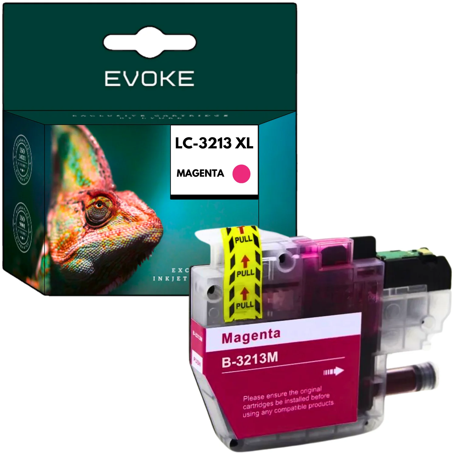 Evoke Compatibele Inkt voor Brother Lc-3213 Lc3213 Lc3213M Magenta 7 ml 280 Pagina's Dcp-J572Dw J774Dw J772Dw