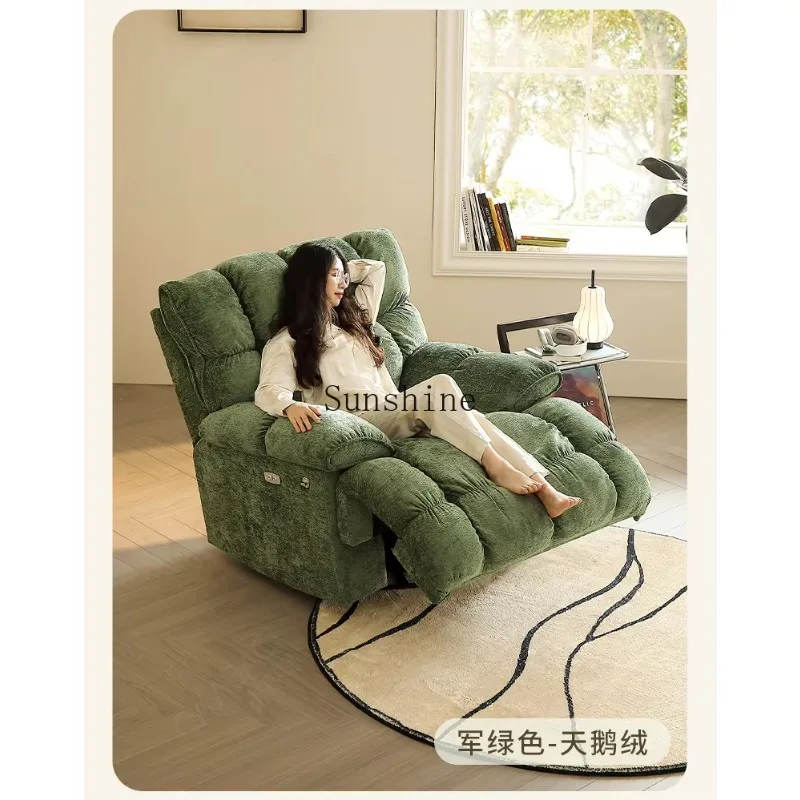 Multifunctional cloud sofa single electric reclining leisure chair rotating cat scratching skin  FT