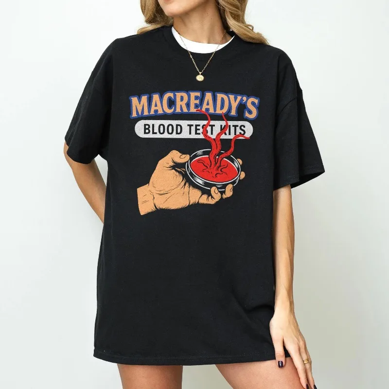 Weird Shape Movie McCready T-shirt - Classic Sci Fi Horror Mock T-shirt Summer New Unisex High Street T-shirt