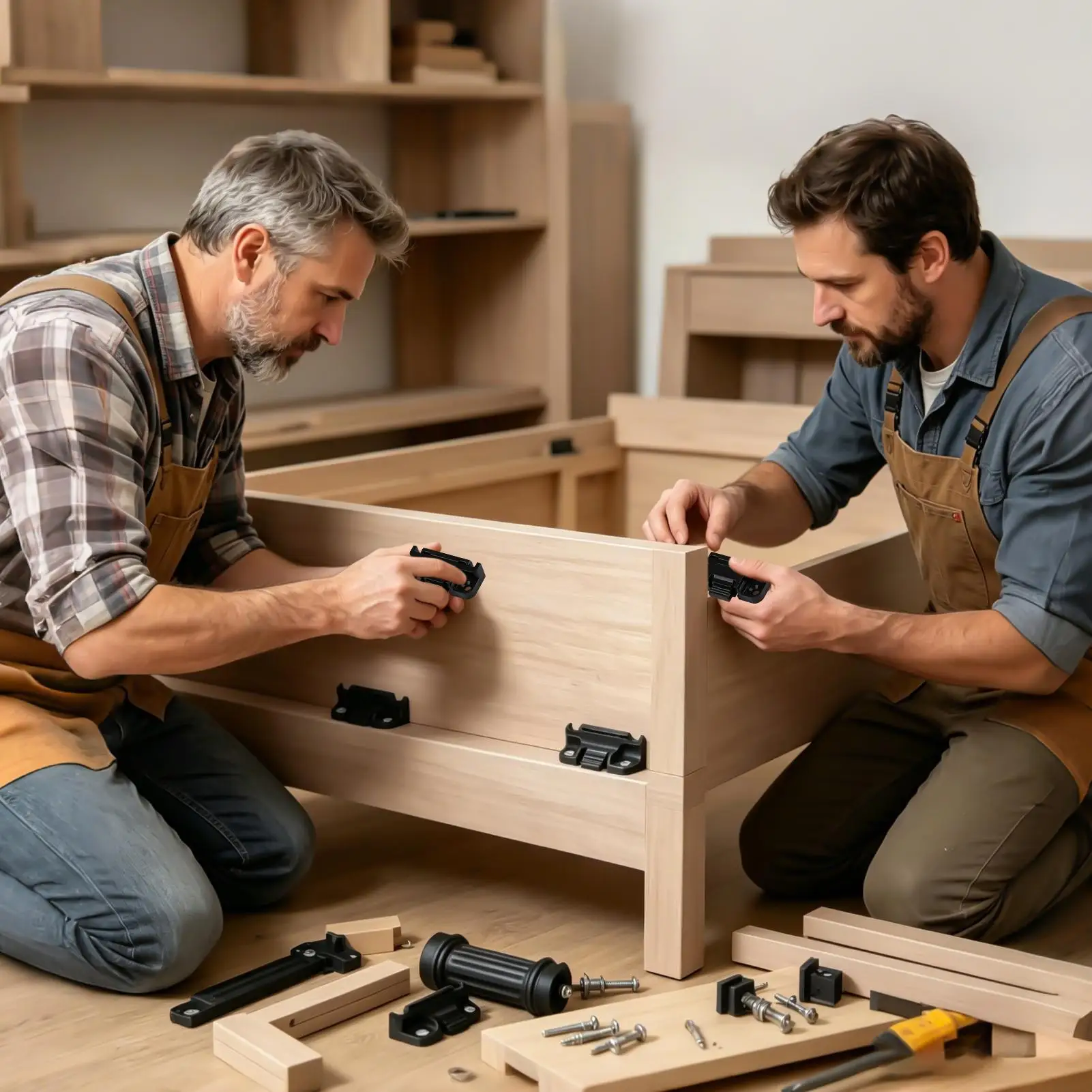 Wall Panel Connection Bracket Quick Installation Joining Hardware Quick Release Furniture Clip For Wardrobe Kitchen Cabinet