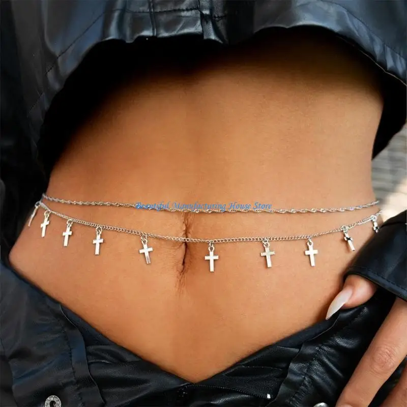 E56a corrente cintura elaborada cruza charme corpo joias corrente cinto corrente barriga para praia