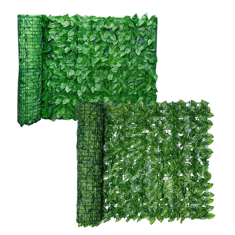 Simulated Green Leaf Fence Net Artificial Enclosure Fake Plant Fence Green Basket