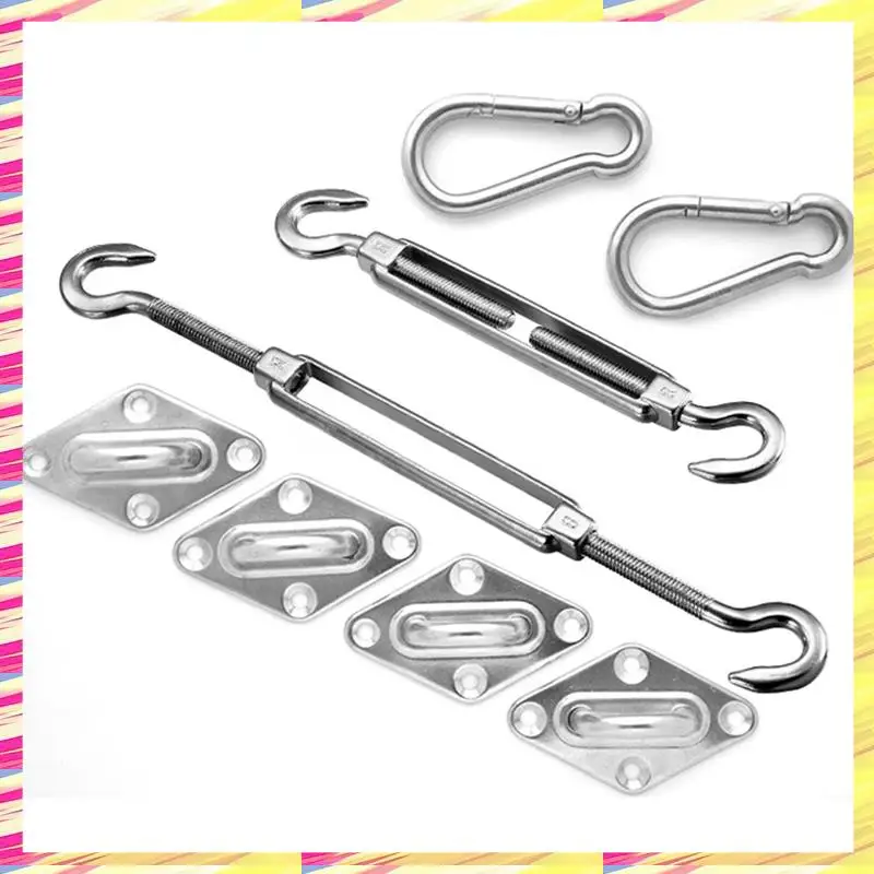 

ABJJ запасные части, аксессуары для солнцезащитных парусов, пружинный крючок, набор солнцезащитных сеток, комплекты фитингов для укрытия из нержавеющей стали