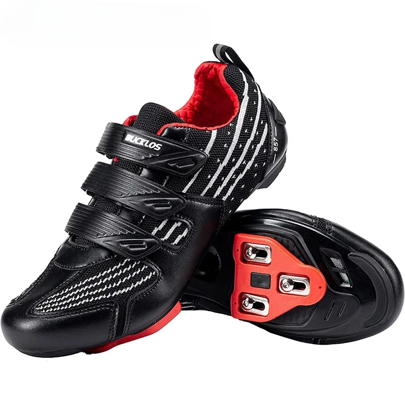 Road Bike Riding Shoes for Men and Women with Locks Breathable and Lightweight Cycling Equipment with Lock Plates