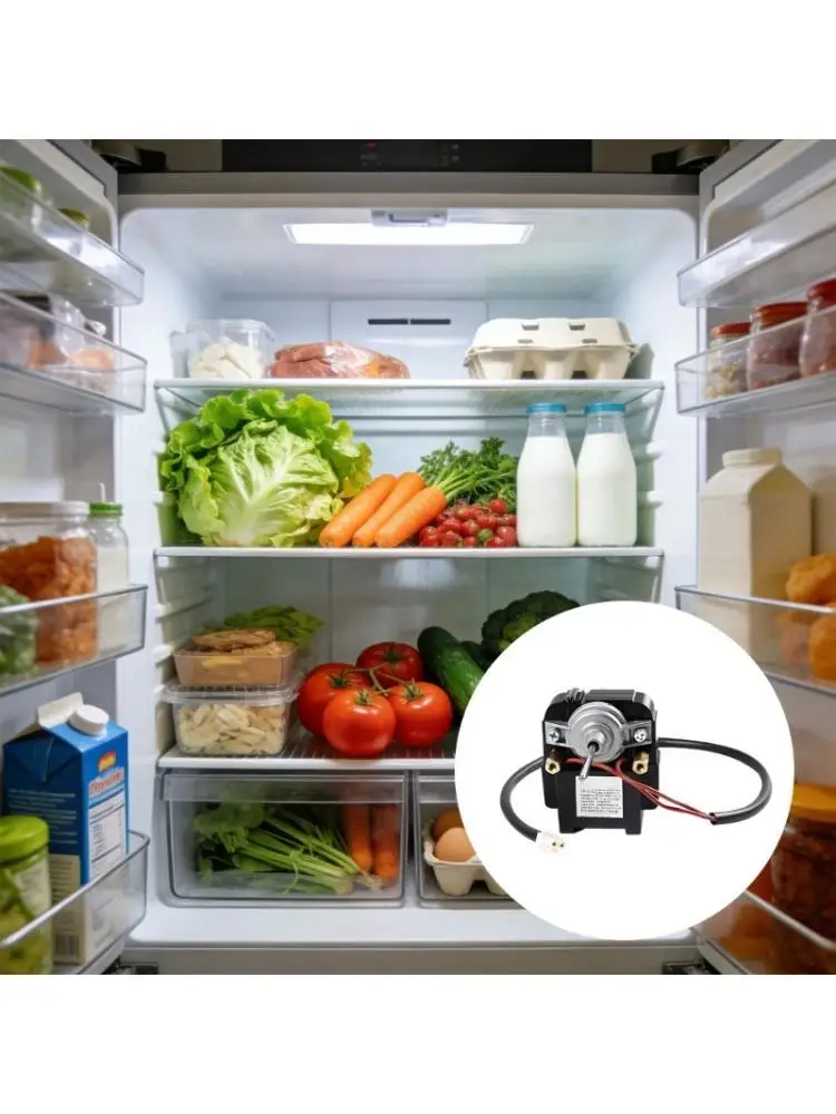 

652F Permanent Refrigerator Fan Motor Polystyrene and Bronze Building Permanent Execution 115V 22W for Stable Refrigerating