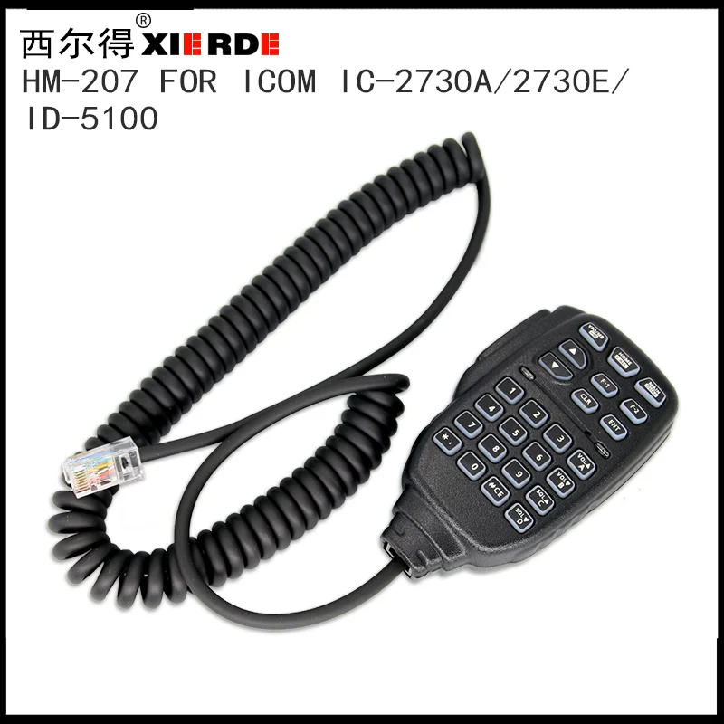 XIERDE microphone is compatible with ICOM HM-207 digital mobile microphone IC-2730E ID-5100A ID-5100E Mobile phone microphone