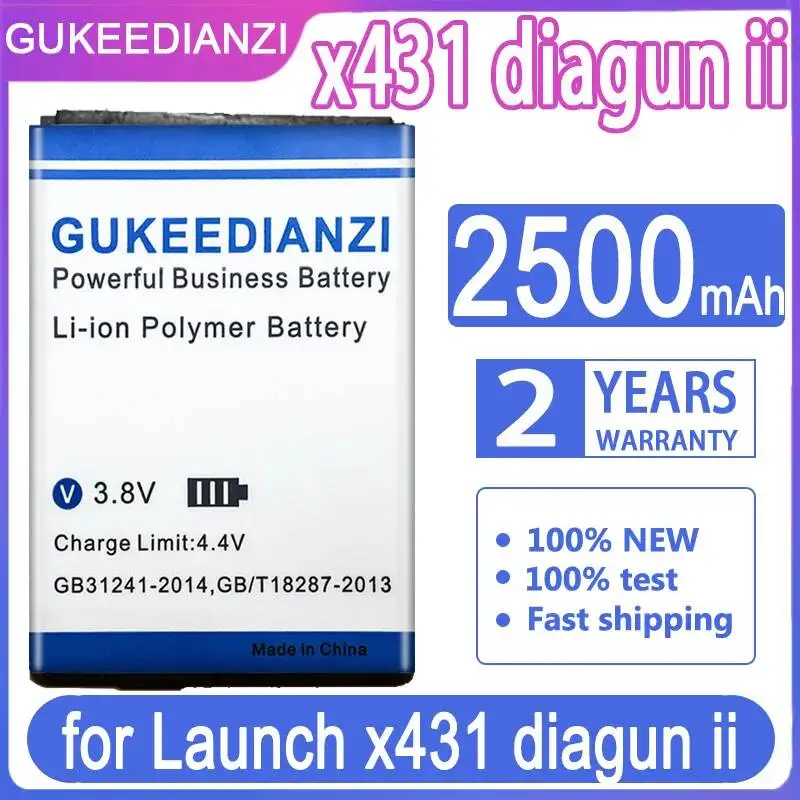 

Легкий диагностический аккумулятор для Launch x431 Diagun II, 2500 мАч