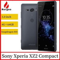 Sony Xperia XZ2 Compact SO-05K H8314 H8324 4G Original Mobile Phone 5.0'' 4GB+64GB Single/Dual SIM Card NFC Android SmartPhone