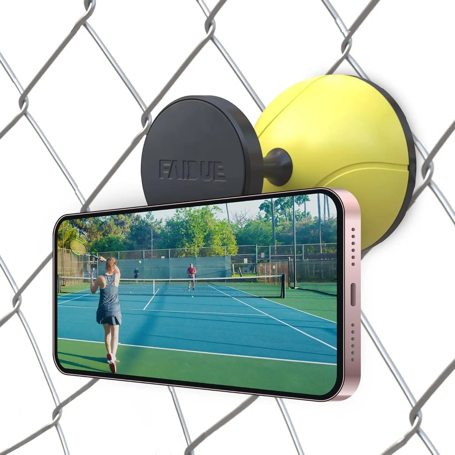 

Pickleball Fence Phone Mount - Gift Idea for Men and Women - Training Accessories for Boys and Girls - Record Stream an