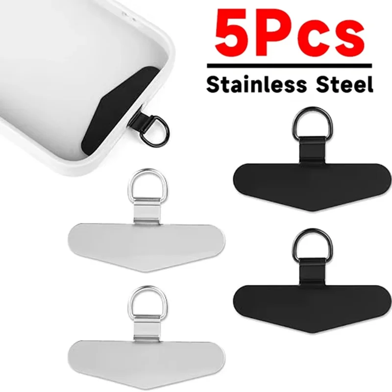 1/3/5 Stück Edelstahl Metall Handyhülle Lanyard Patch Ultradünnes Handy-Lanyard Zubehör Verbindungsstück Lanyard-Dichtung