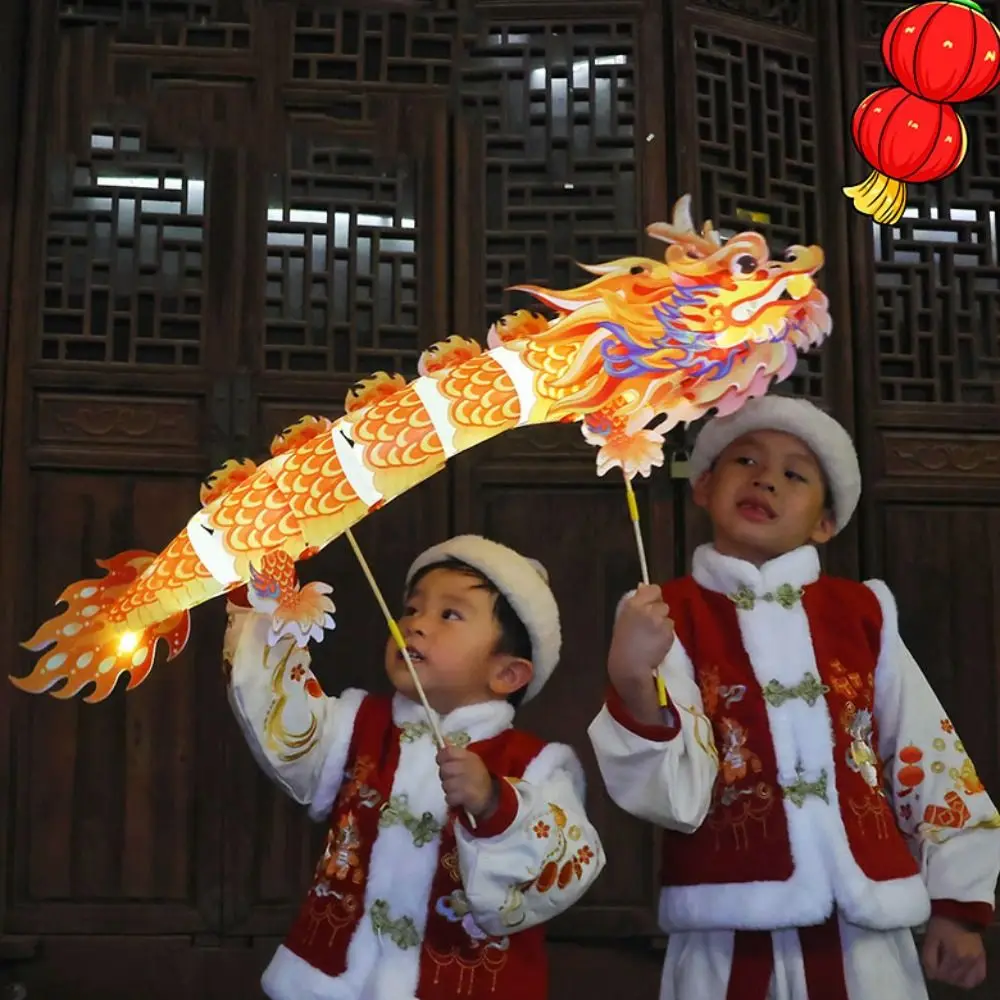 

Chinese Style Dragon Lantern Dance Dragon Making Material Package Portable Dragon Lantern Handmade Hanging