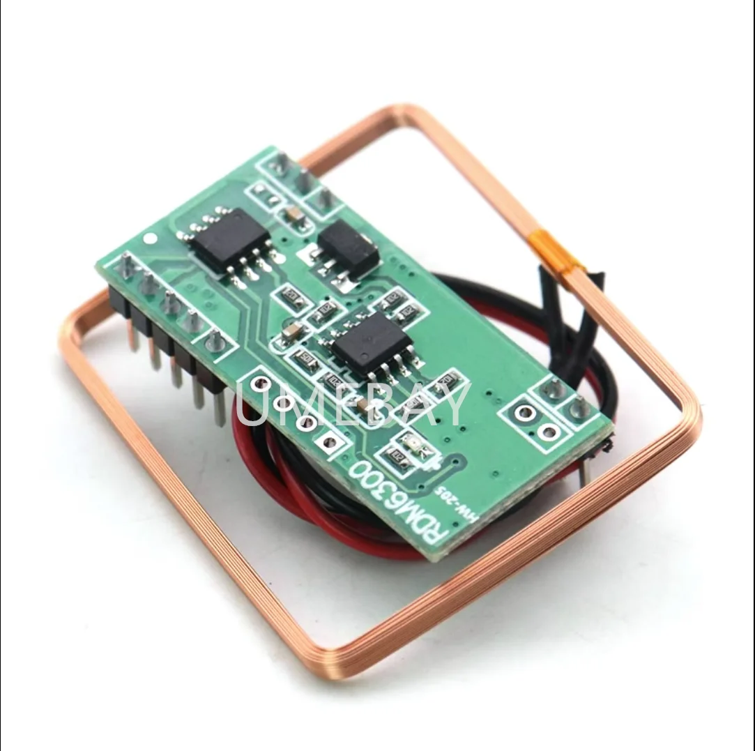 5PCS   RFID card reader module 125khz card reader RDM6300 RF module UART serial port output