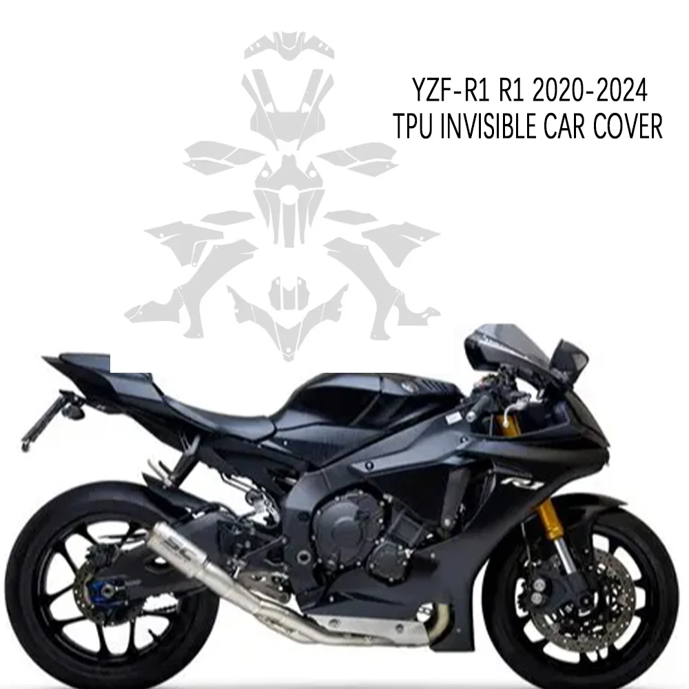 For YAMAHA YZF-R1 r1 2020-2024 TPU Invisible Car Cover 2024 R1 Modified Accessories Motorcycle PPF Invisible Protective Film
