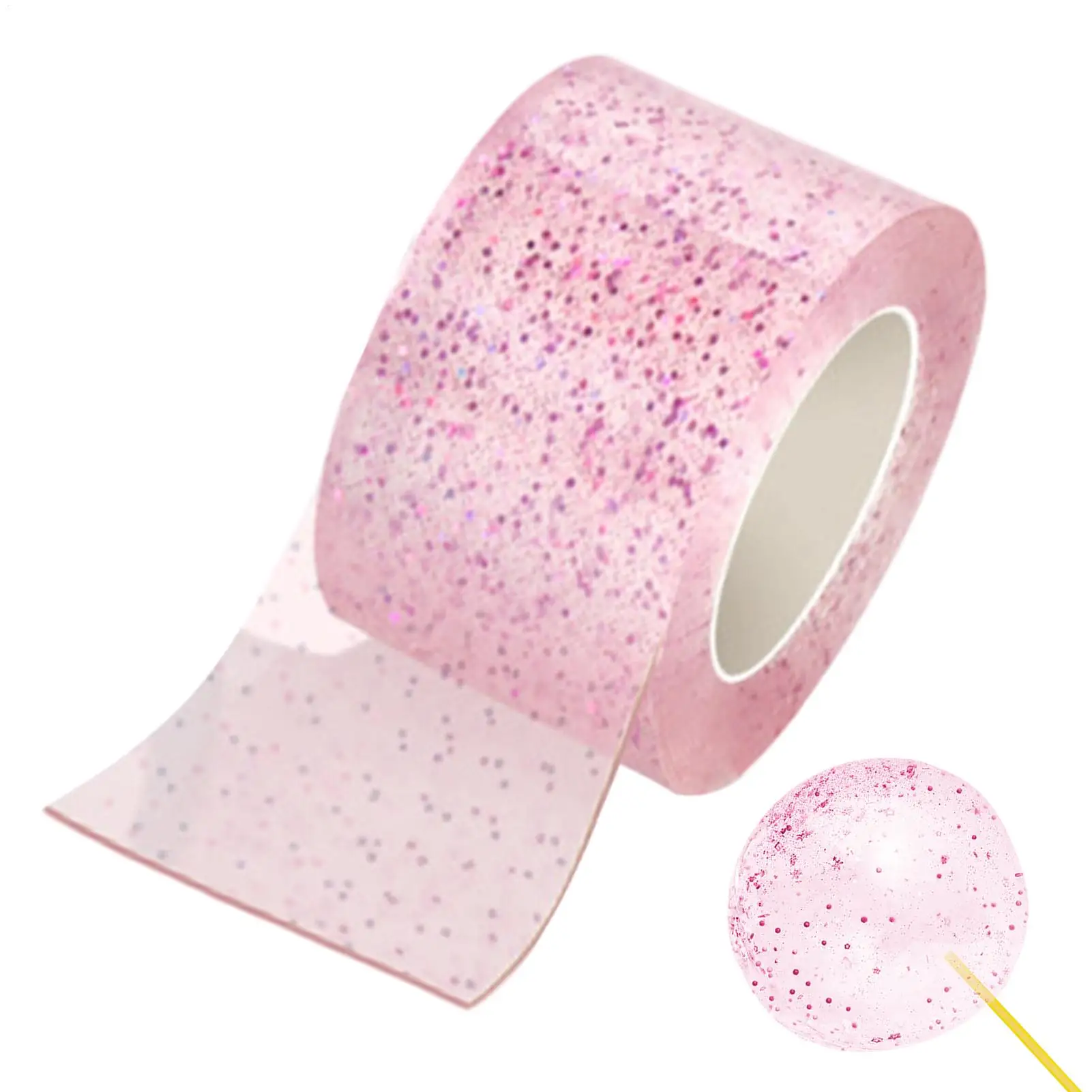 Selbstklebende, blasbare Blasenbänder zum Basteln, zum Herstellen von Blasen, bunt, glitzernd, doppelseitig, stark klebend, Nano-Blasenband