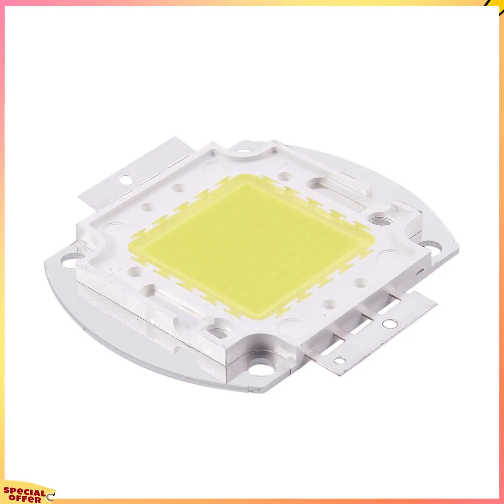 

ABFI 2X LED Chip 100W 7500LM White Light Bulb Lamp Spotlight High Power Integrated DIY