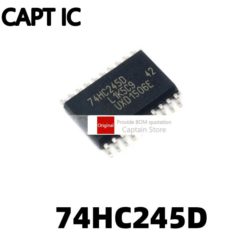 Corps large, 74HC245D SOP20, 7.2mm, 1 pièce