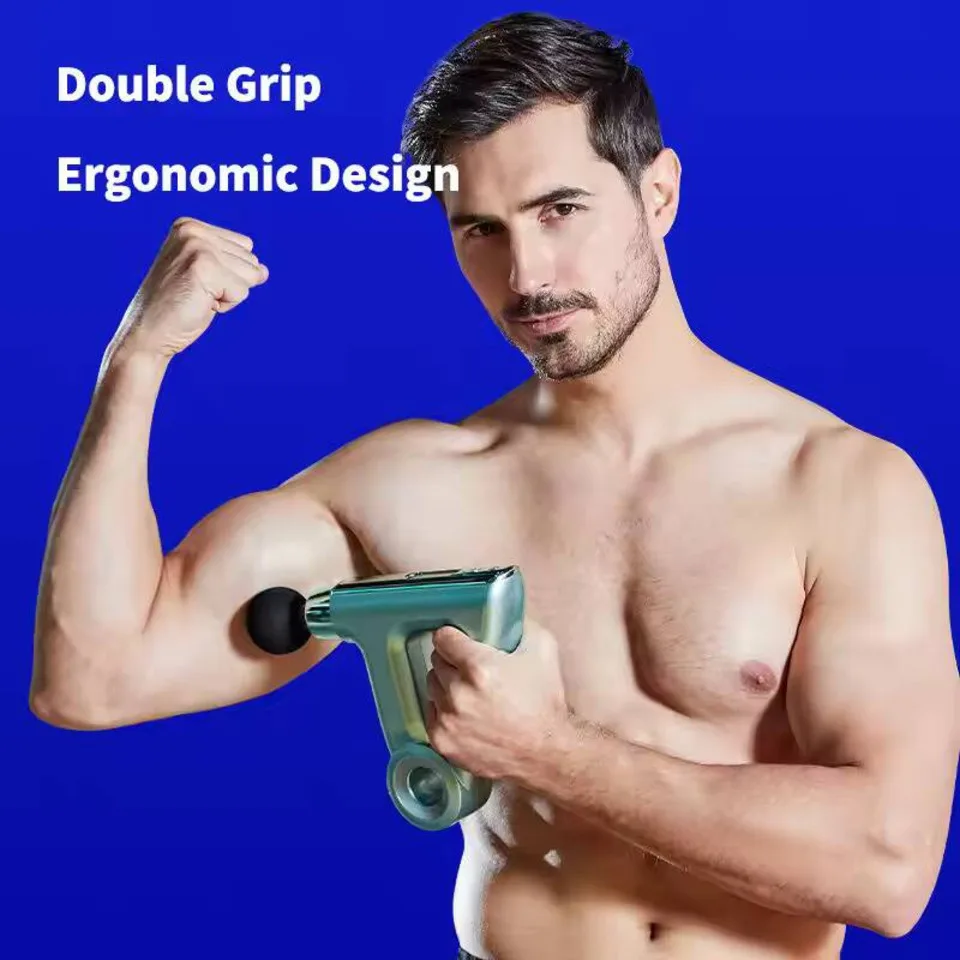 Portable Professional Fascia Gun Electric Body Percussion Muscle Massager With MP3 Flash Player For Sports & Entertainment view 2