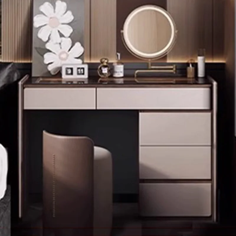 Drawers Bedroom Vanity Table Makeup Storage Cabinet Luxury Women Modern Dressing Table Cosmetics Penteadeira Chinese Furniture