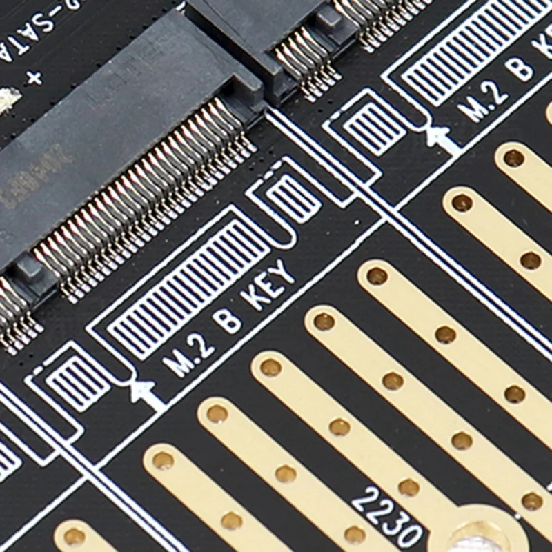 1 Stuk 10 Gbps Naar Pci Express X1 Adapter Pci-e M.2 Uitbreiding Kaart Riser B Key M2 M.2 4 Poort Ngff Sata Ssd