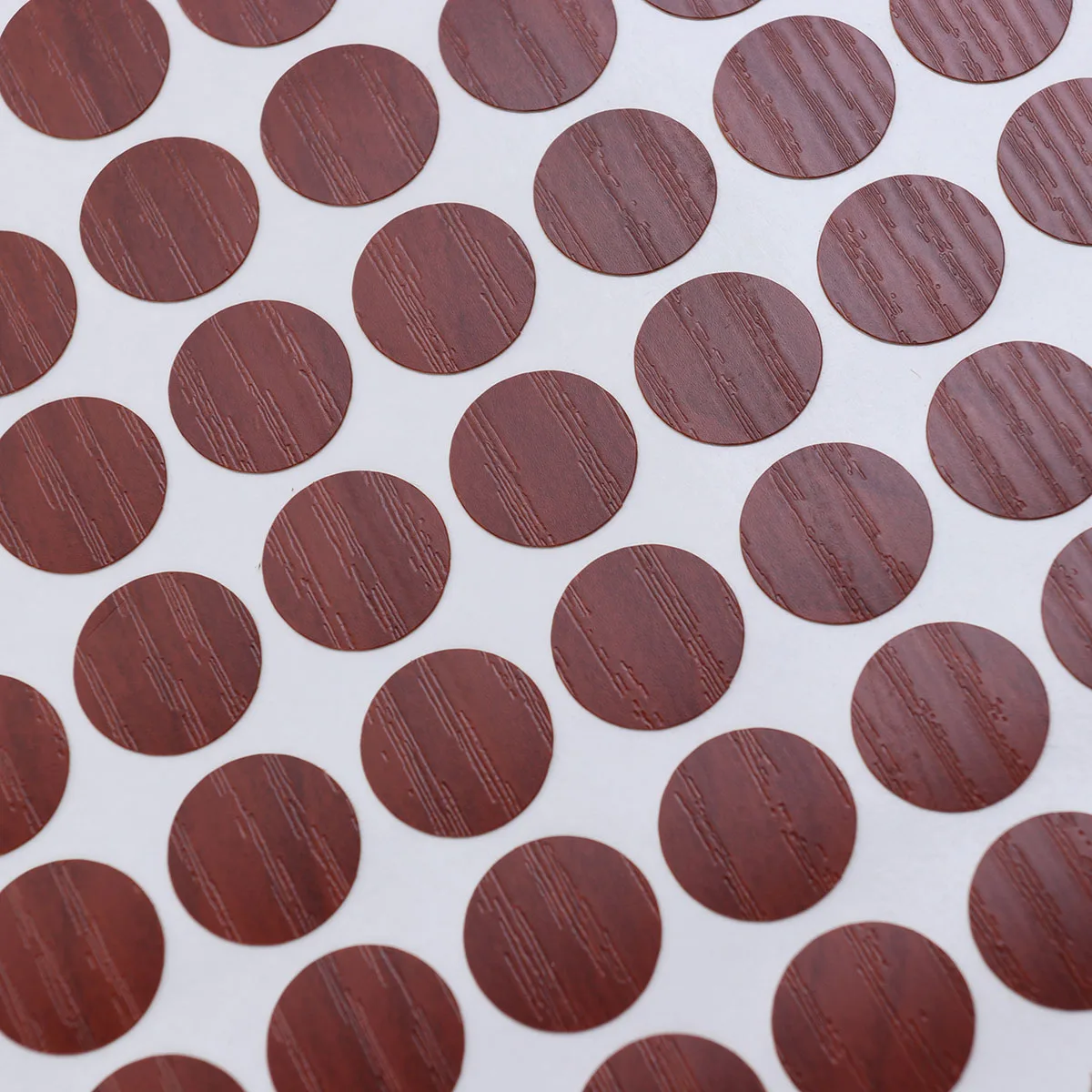 

96 Pcs Furniture Repair Stickers Screw Hole Decal Nut PVC Material Easy Apply Waterproof Eco Friendly Sticker for Wood Furniture