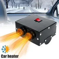12V/24V 800W 2/4 Hole Car Heater Portable Car Heater Mute Fast Heating Fan Cooling Fan Windscreen Defrosts Defogger Accessorie