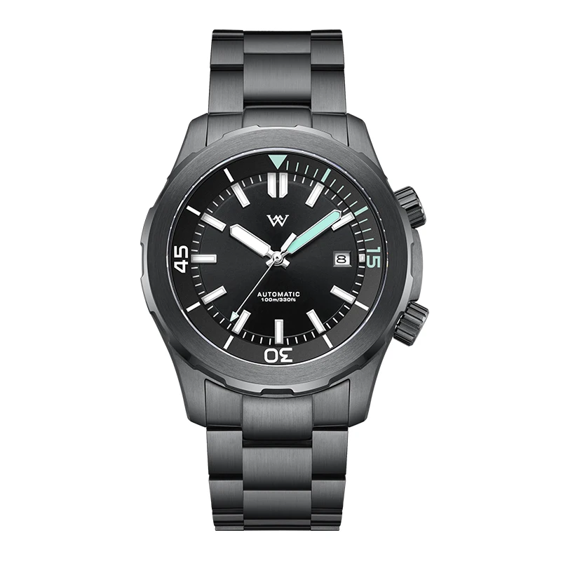 ساعة WM ساعات آلية أوتوماتيكية مقاومة للماء كلاسيكية كاجوال لرجال الأعمال ساعة Welly Merck WM199M