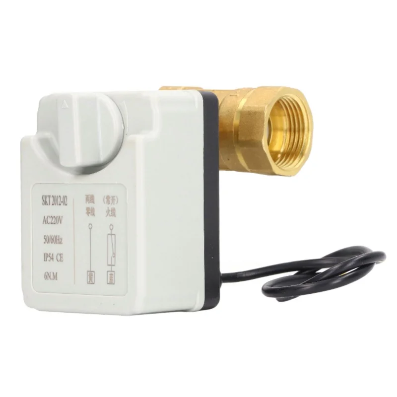 

Электрический моторизованный шаровой кран 2-ходовой нормально открытый, с ручным и автоматическим управлением, интегрированный, DN25, AC220V