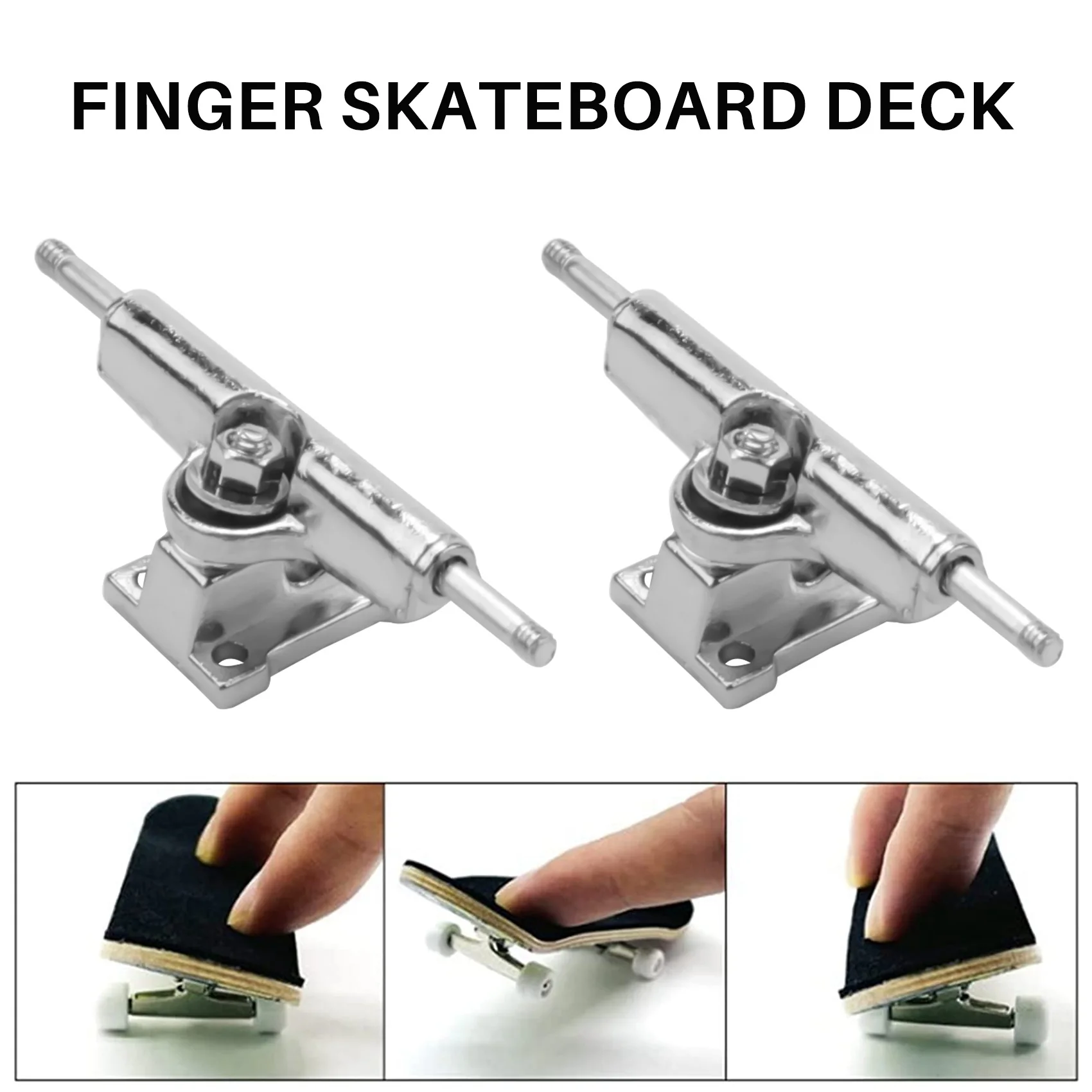 10 Stück 29 mm Fingerboard Trucks Finger Skateboard Deck mit Muttern mit Schraubenschlüssel Schraubendreher für Finger SkateboardsN03R