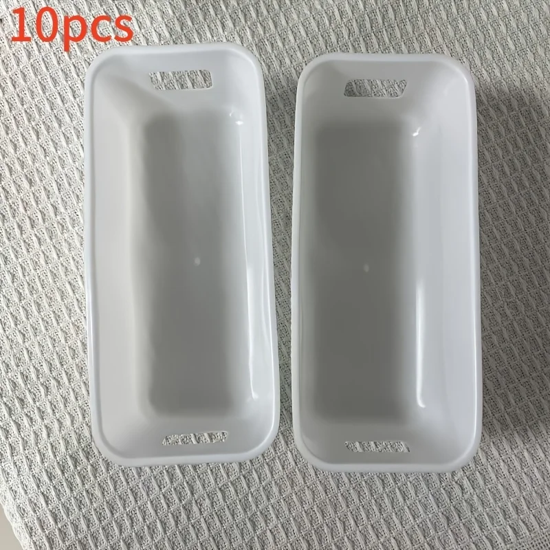 صندوق تخزين بلاستيكي أبيض مكون من 10 قطع مع لوح تقسيم، صندوق تخزين متعدد الأغراض مفتوح الأدراج، مناسب للهاتف المحمول كاليفورنيا #6