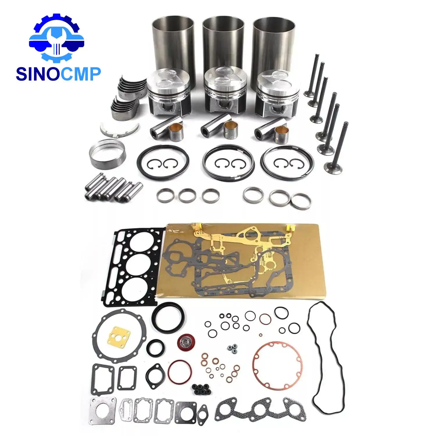 D1803 D1803MID D1803-CR Engine Rebuild Kit For Kubota L2800F L3240F L3540GST STW40 FT300 KL34H KL315 Tractor