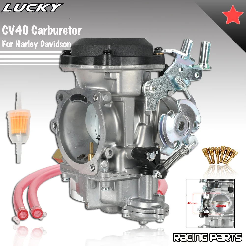 

For Harley Davidson Sportster CV40 XL883 Softail Dyna Motorcycle CV40 Carburetor Dirt Pit Bikes 40mm Carburetor Carb 27490-04