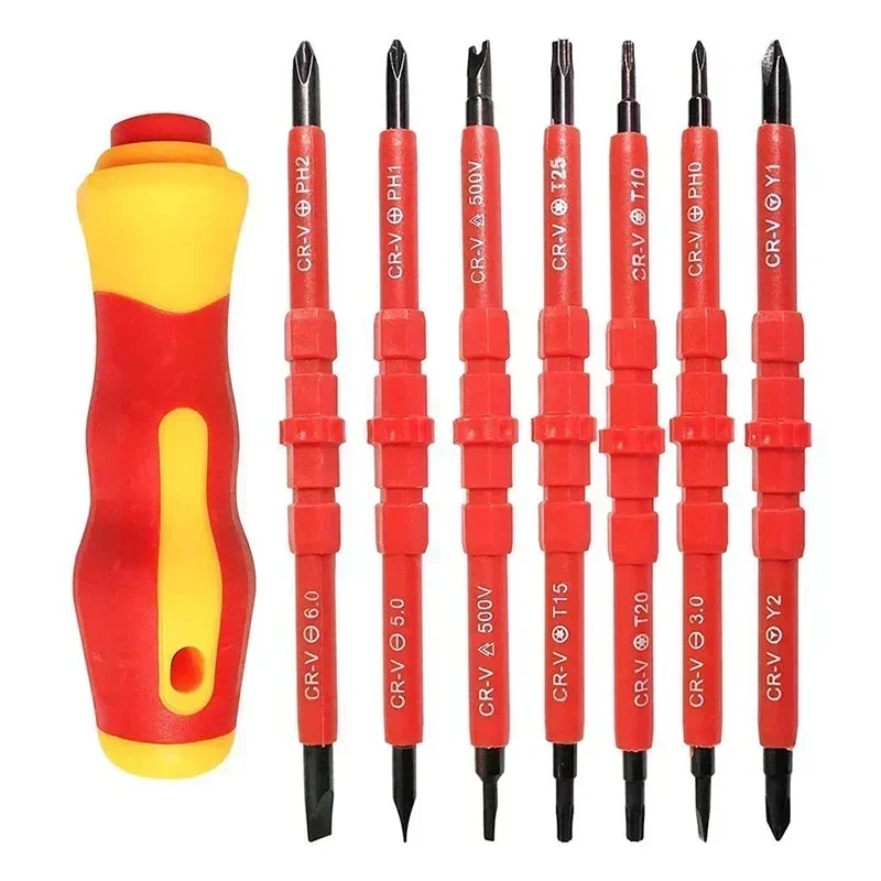 Set Screwdrivers Set Professional In Multifunction 1 7 Tools Screwkit Electrician Manual Screwdriver Bits Repair Magnetic