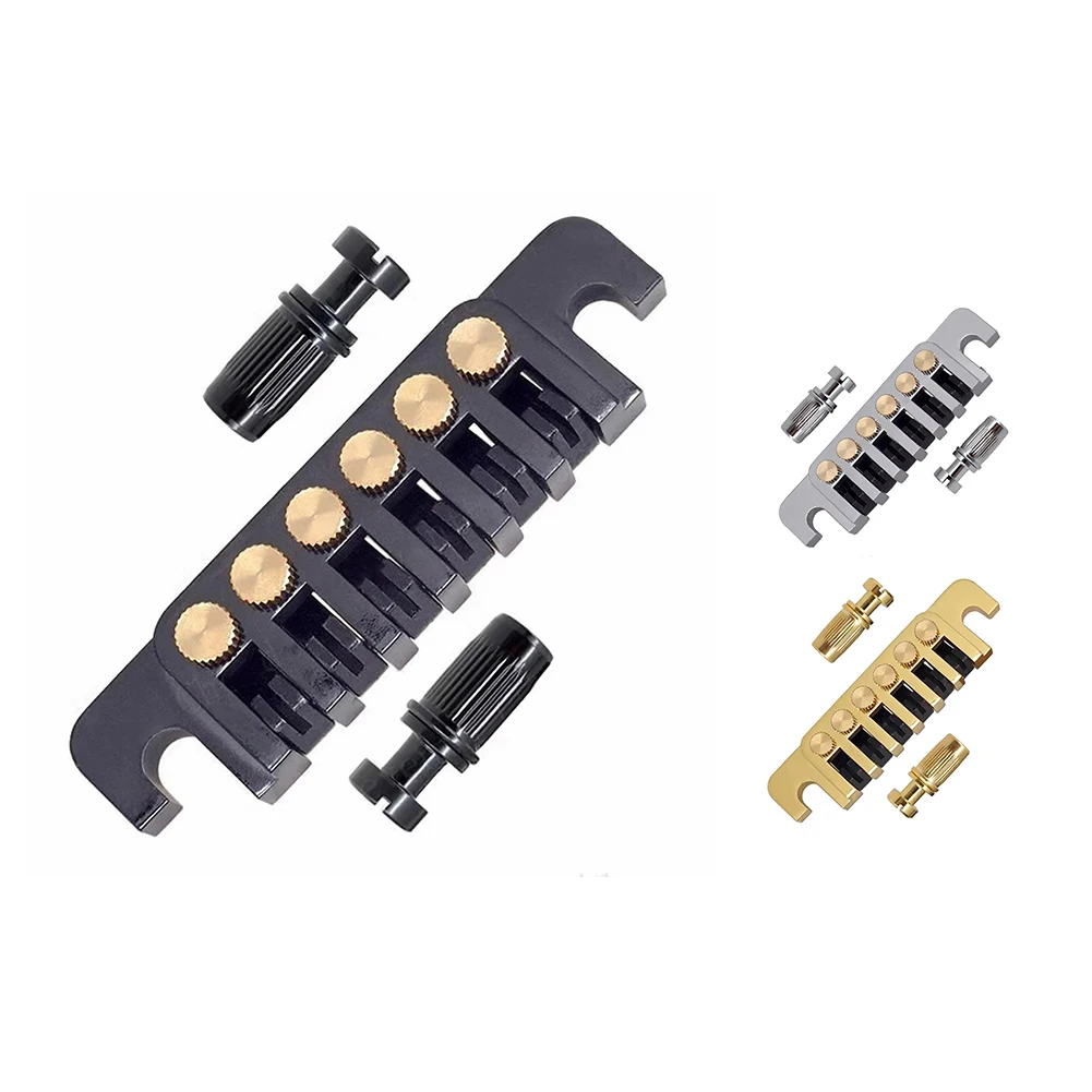 

LP Electric Guitar TP-6 Style Bridge Stop Bar Vintage Bridge Tailpiece With Studs Musical Instruments Accessories For Guitars