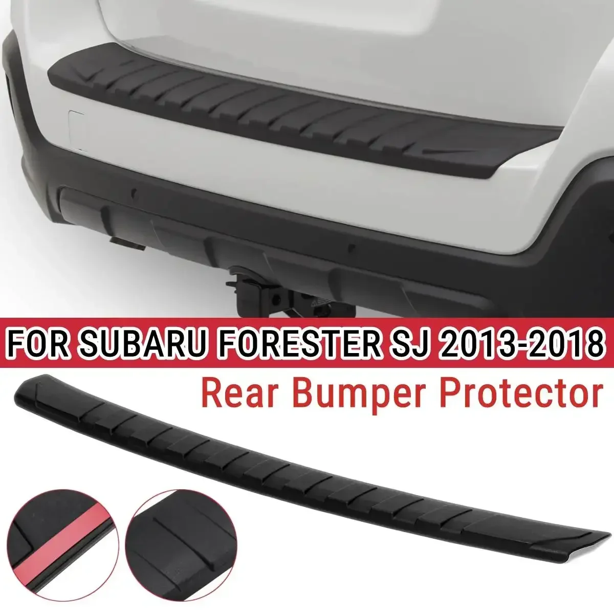 

Rear Bumper Protector Sill Trunk Rear guard Tread Plate Trim FOR SUBARU FORESTER SJ 2013-2018 Car Accessories Exterior Parts