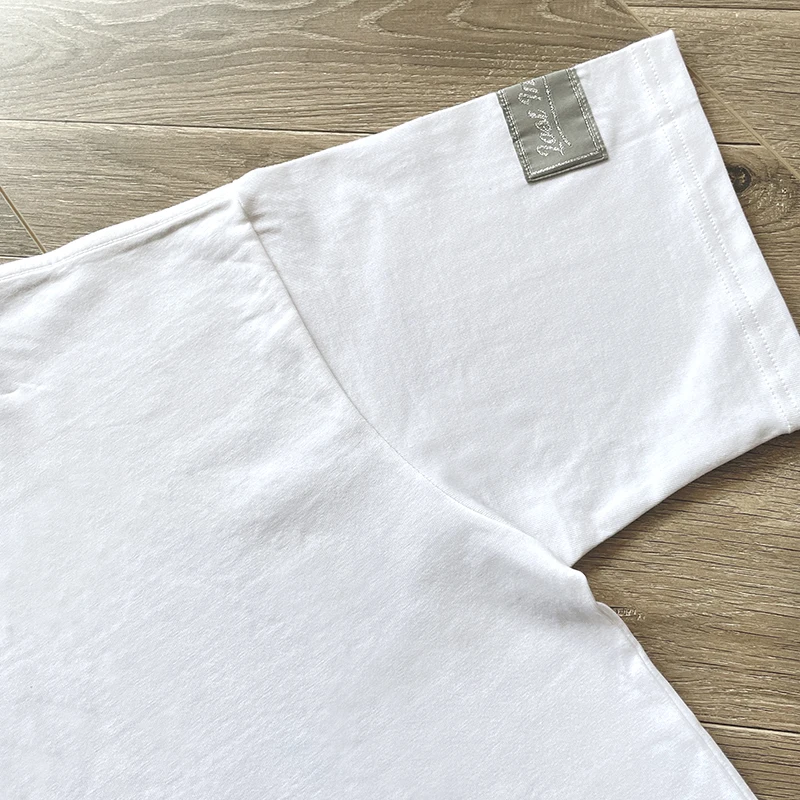 Washed Black White Lost Intricacy Embroidery Rhinestone Logo T-shirt Men Women High Quality Cotton Streetwear Loose T Shirt Tops