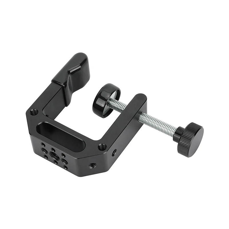 Camvate c braçadeira desk mount 2.25 "pescoço com múltiplos 1/4"-20 e 3/8 "-16 threads para o acessório leve do arri do monitor da câmera