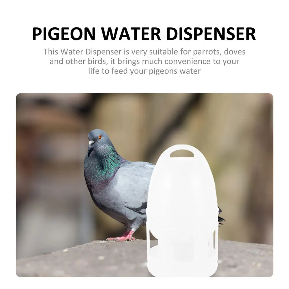 

Large Capacity Pigeon Water Dispenser Feeder Bottle Bird Waterer Automatic Feeding Container For Pet Bird Cage Wild Pigeon