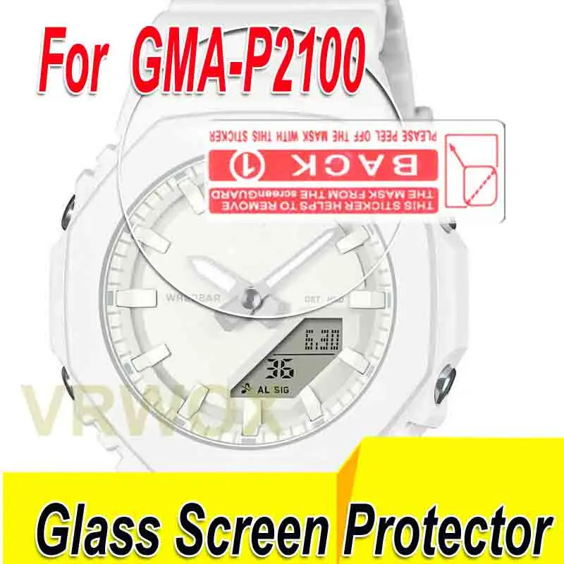 

2PCS Glass Screen Protector For Watch GMA-P2100PP-4A GMA-P2100BB-1A GMA-P2100SG-1A GBX-100-2A GBX-100NS-4 ,2.5D Rounded Edges 9H