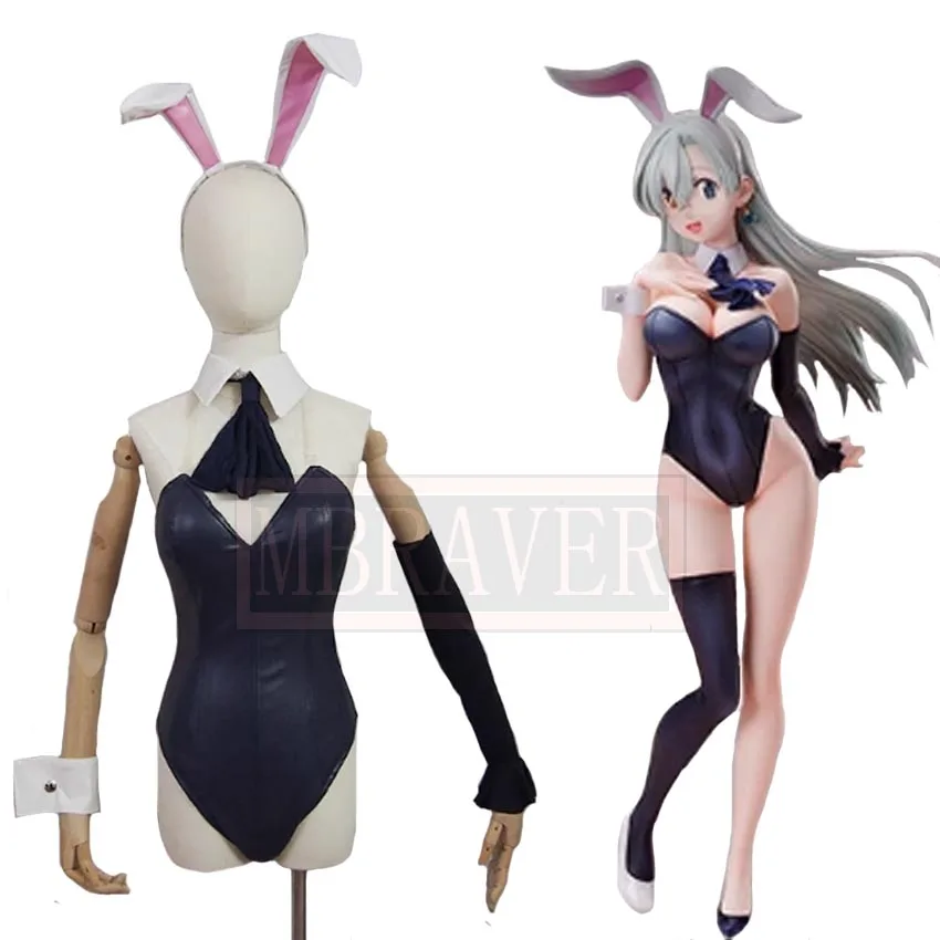 

Dragon's Judgement Elizabeth Liones Rabbit Girl Cosplay Christmas Halloween Costume Customize Any Size