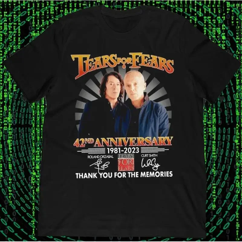 42e Anniversaire 1981 2023 Tears For Fears Merci Souvenirs T-shirt