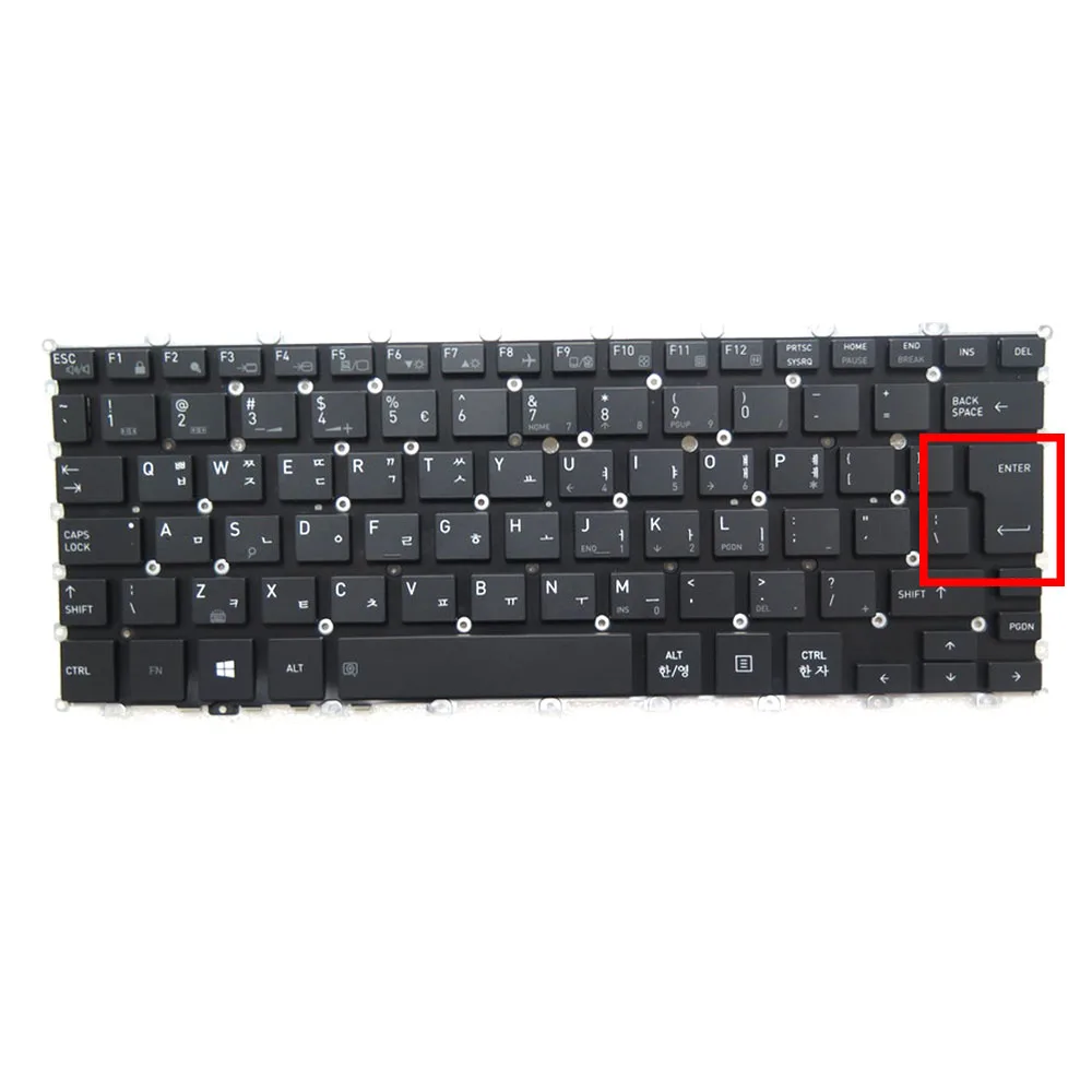 Korea KR English US Laptop Keyboard For Toshiba For Portege X20W-E X20W-D Big Enter Black With Backlit